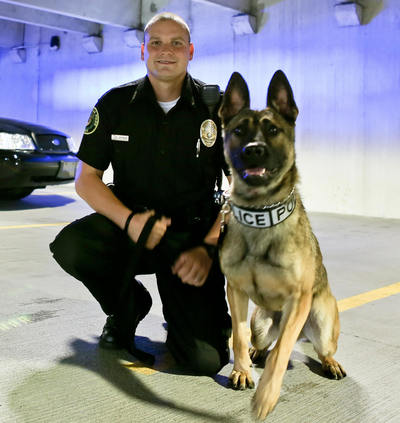 K-9 officer with his dog/partner